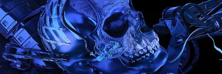 BlueSkullBanner